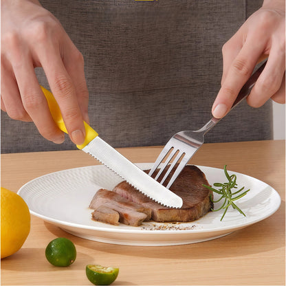 6pcs Colorful Steak Knives Set