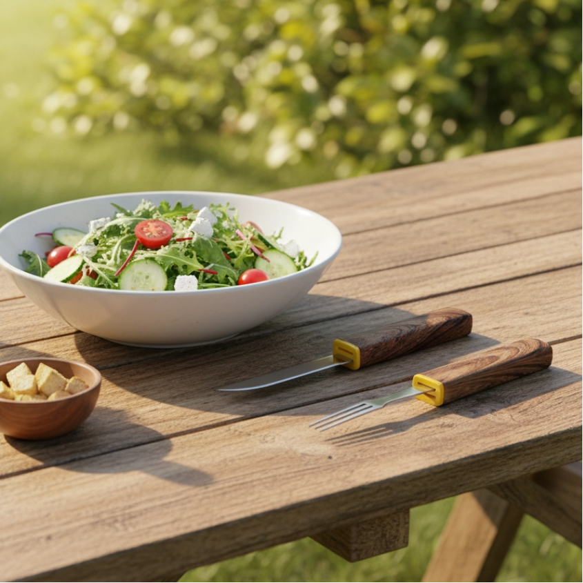 OesenX Interlocking Knife & Fork Set  2-in-1