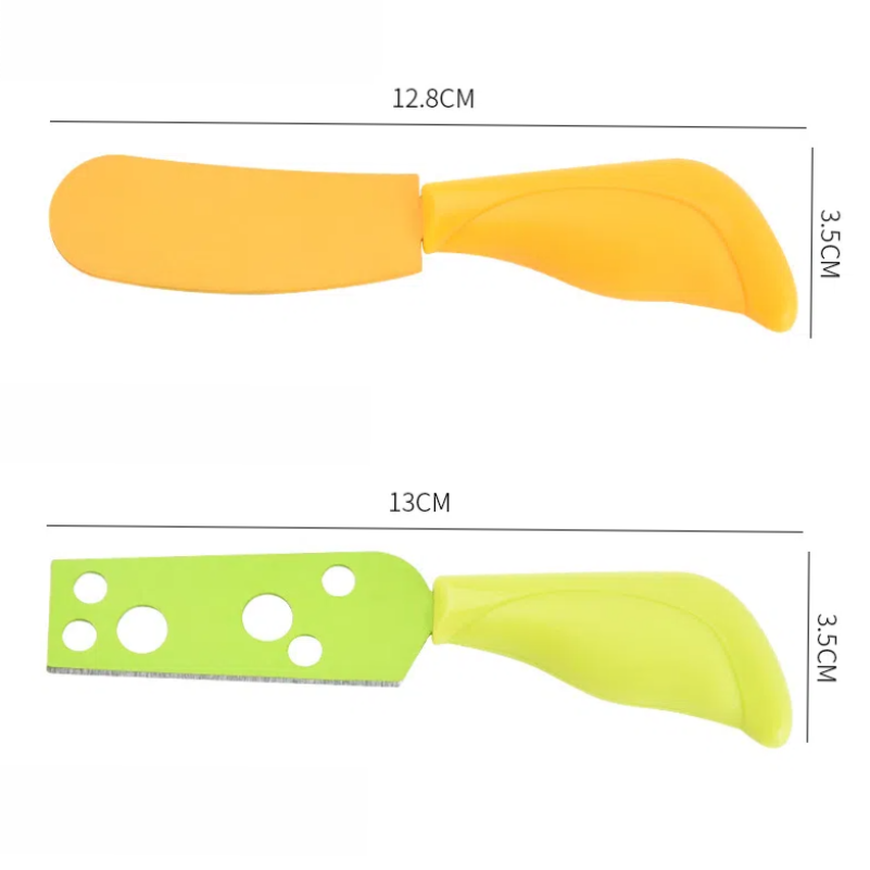 Colorful 5-Piece Whimsical Cheese Knife Set