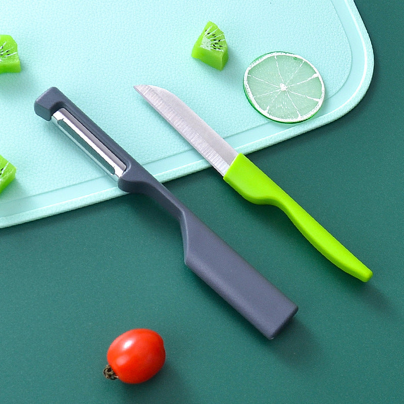 Portable 2-in-1 Paring Knife & Vegetable Peeler