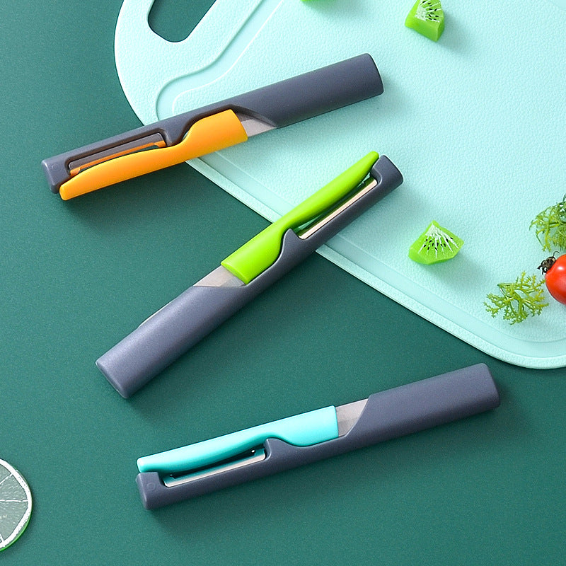 Portable 2-in-1 Paring Knife & Vegetable Peeler