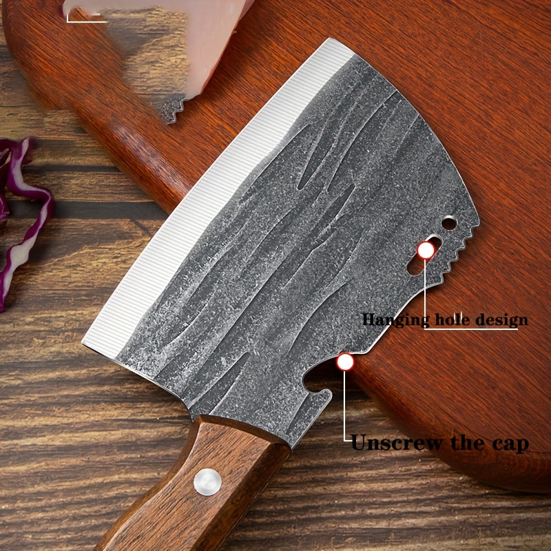 Hand-Forged Multifunction Butcher & Camping Knife