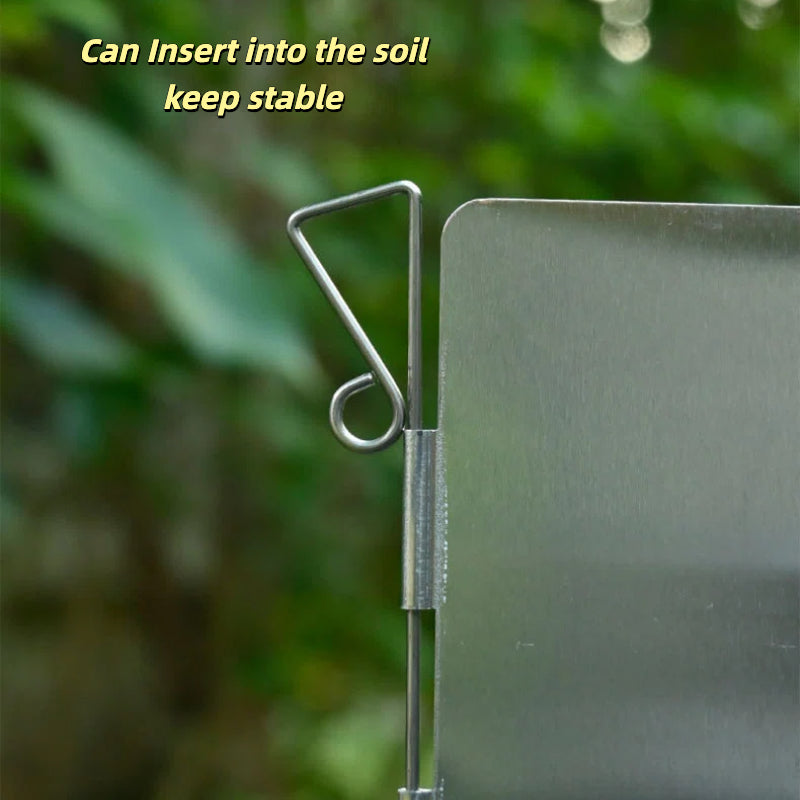 Ultralight Foldable Aluminum Camping Windscreen