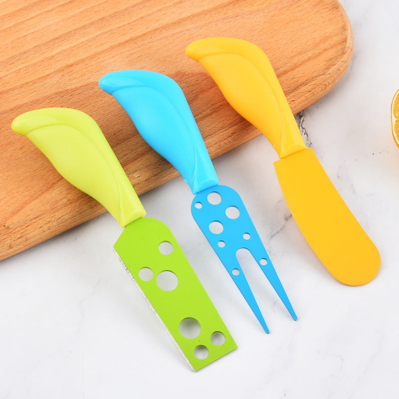 Colorful 5-Piece Whimsical Cheese Knife Set