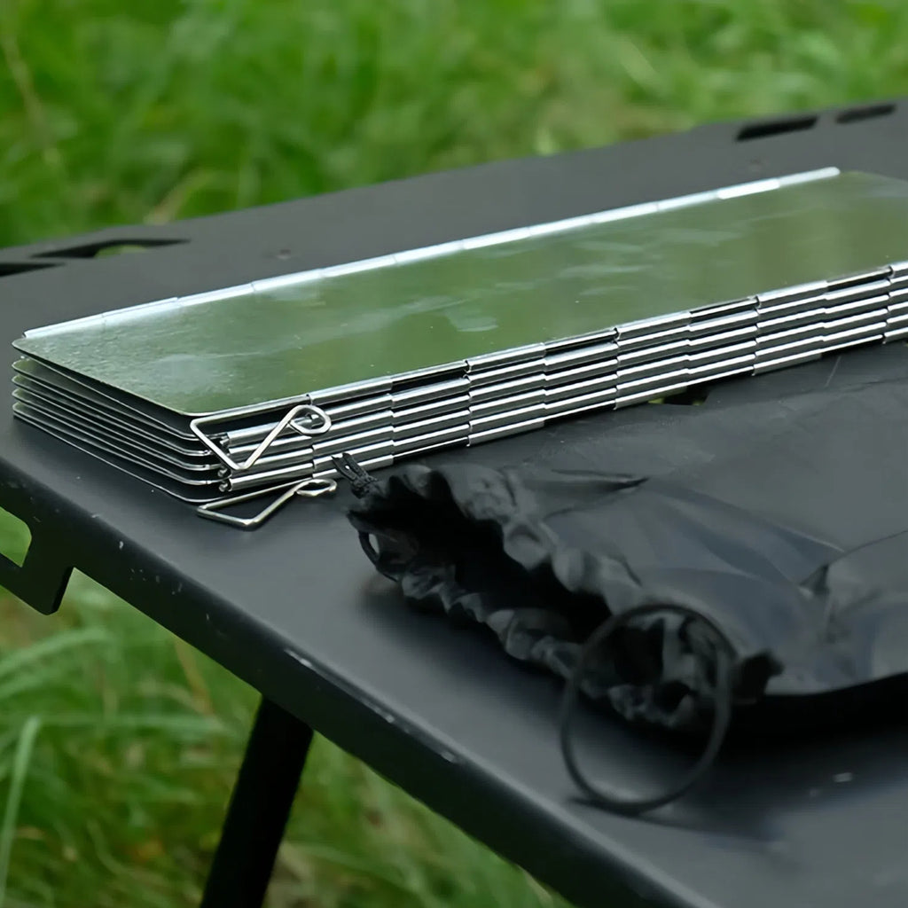 Ultralight Foldable Aluminum Camping Windscreen