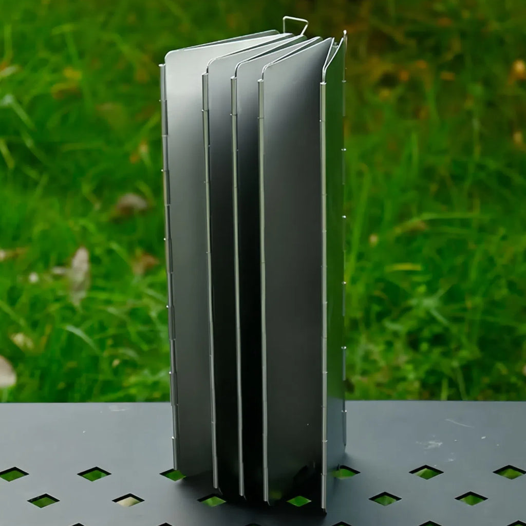 Ultralight Foldable Aluminum Camping Windscreen