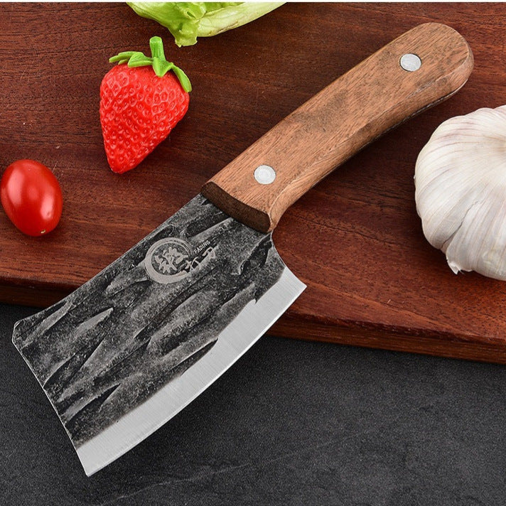 Hand-Forged Tiny Cleaver & Kitchen Knife Set